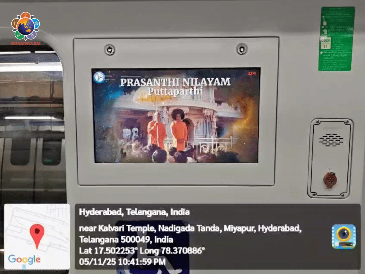 Hyderabad Metro Rail Limited (HMRL) Telecasts Bhagawan’s Centenary Celebrations Video Clips | 100 Years of Sri Sathya Sai