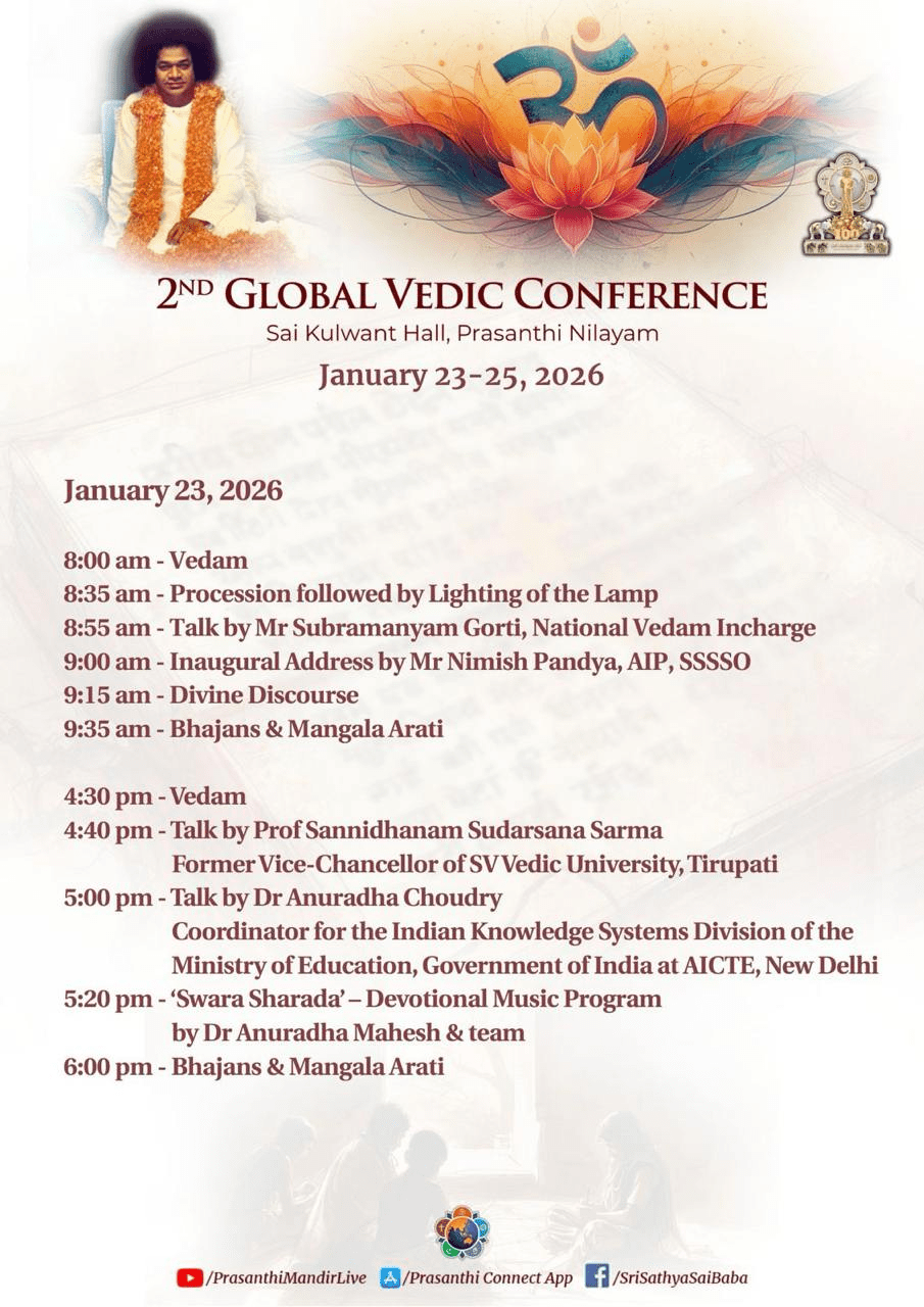 2nd Global Vedic Conference | Program Schedule | Jan 23-25, 2026
