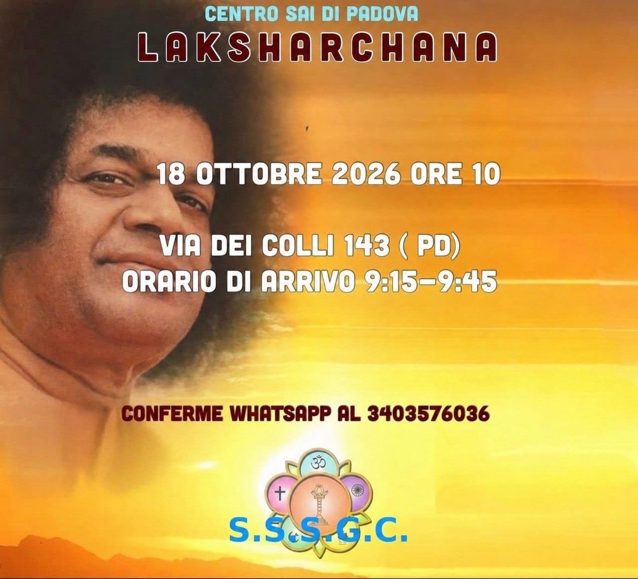 #Italy: Laksharchana – Centro Sai di Padova
